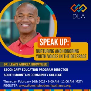 Nurturing and honoring youth voices in the DEI space with Dr. Lewis Andrea Brownlee
