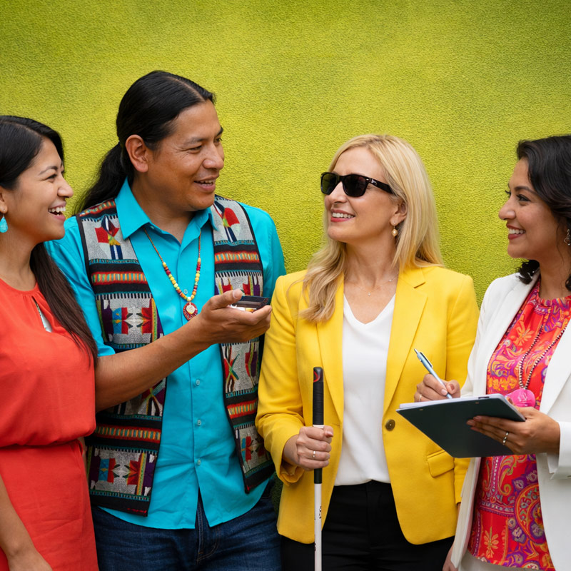 Our strategy - team of diverse adults strategizing